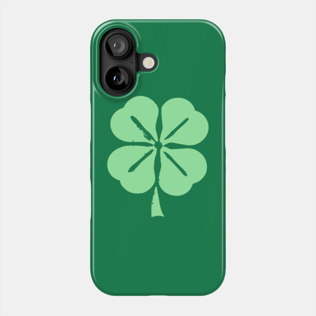 Minimalist Four Leaf Clover Phone Case by DonWillisJrArt