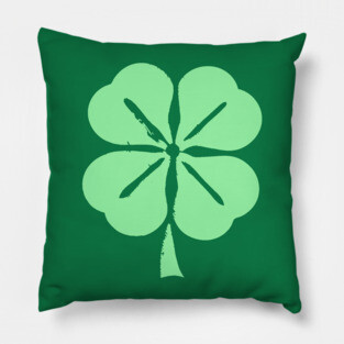 Minimalist Four Leaf Clover Pillow