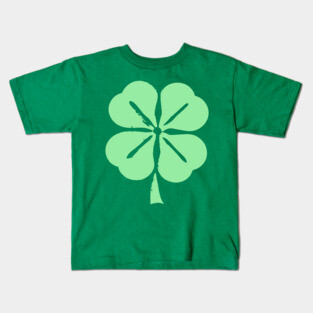 Minimalist Four Leaf Clover Kids T-Shirt