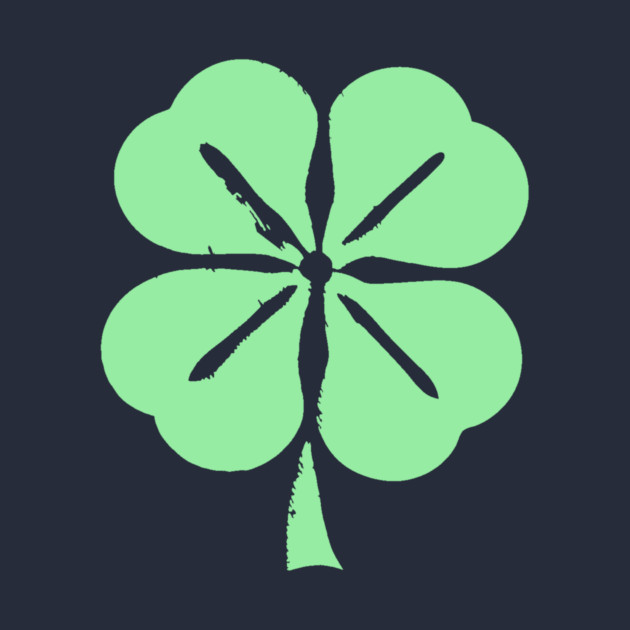 Minimalist Four Leaf Clover by DonWillisJrArt