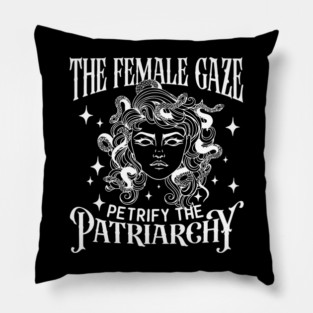 The Female Gaze - Feminism Art, Women Empowerment, Equality Advocate Gift Pillow