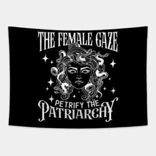 The Female Gaze - Feminism Art, Women Empowerment, Equality Advocate Gift Tapestry