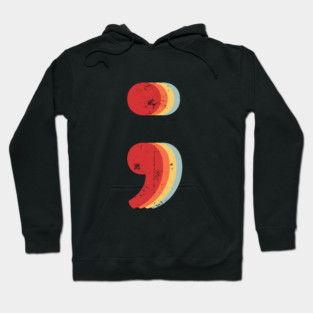Vintage semicolon Hoodie