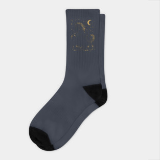 Celestial Horse in Motion – Wild Spirit Under the Stars Socks
