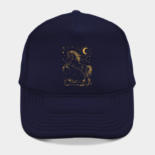 Celestial Horse in Motion – Wild Spirit Under the Stars Hat