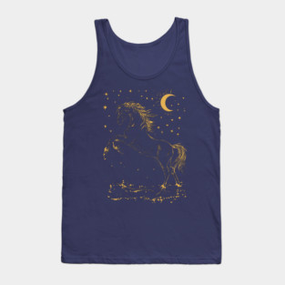 Celestial Horse in Motion – Wild Spirit Under the Stars Tank Top