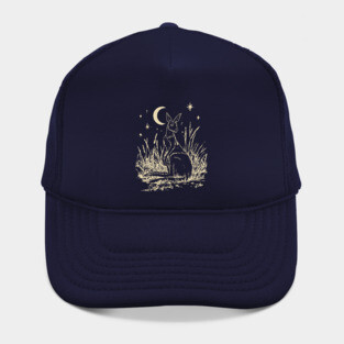 Mystical Kangaroo Under Starlit Sky – Celestial Outback Dream Hat