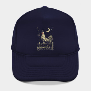 Celestial Rooster at Dawn – Mystical Sunrise Awakening Hat
