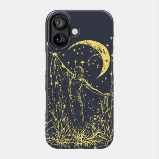 Celestial Goddess Under the Moon – Feminine Lunar Energy Phone Case