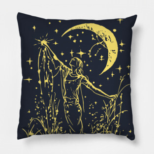 Celestial Goddess Under the Moon – Feminine Lunar Energy Pillow