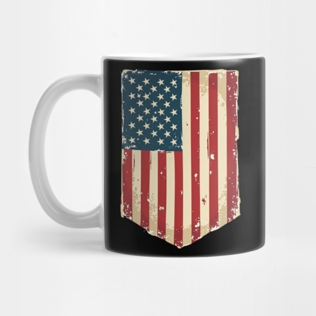 Weathered Resilience: Distressed Stars and Stripes by Steve