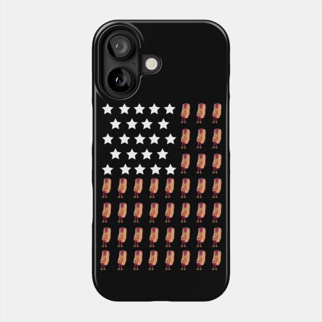 Stars, Stripes & Hot Dogs Phone Case by Steve