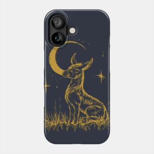 Celestial Baby Donkey Under the Moon – Gentle Nighttime Whimsy Phone Case