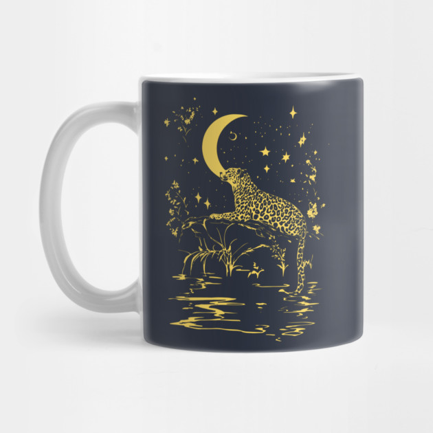 Celestial Leopard in the Night – Moonlit Jungle Majesty by TuncGK