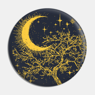 Celestial Tree of Life – Cosmic Roots and Branches of Eternity Pin