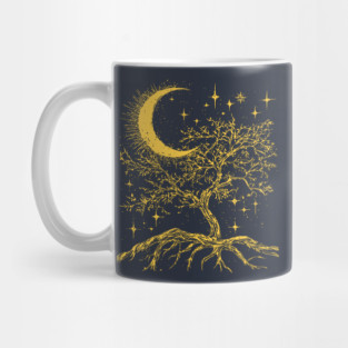 Celestial Tree of Life – Cosmic Roots and Branches of Eternity Mug