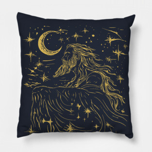 Celestial Zeus Over the Stars – Mythical God of the Heavens Pillow