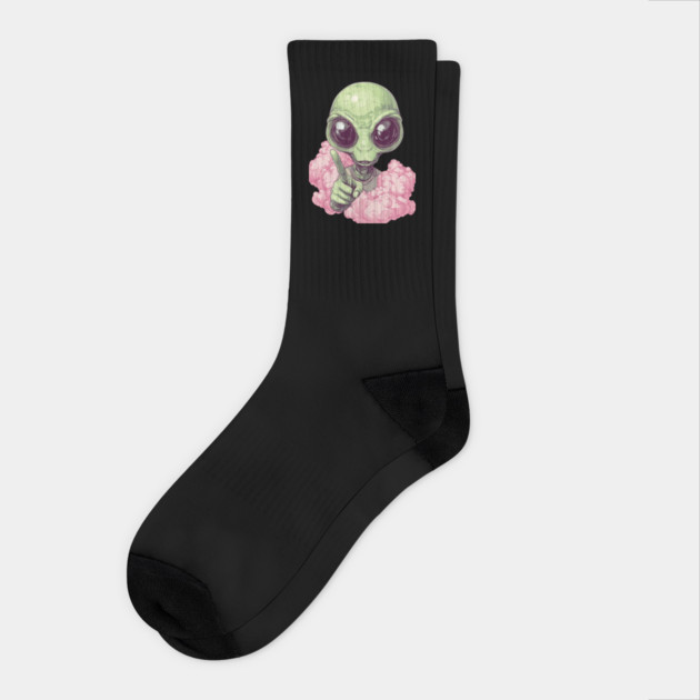 Cosmic Command: The Pointing Alien Socks by Steve