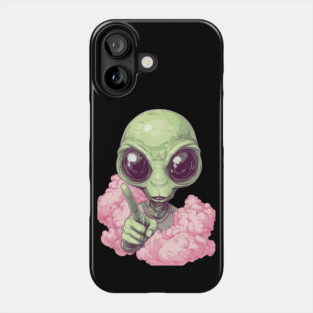 Cosmic Command: The Pointing Alien Phone Case