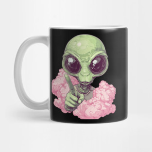 Cosmic Command: The Pointing Alien Mug