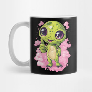 Cosmic Command: The Pointing Alien Mug