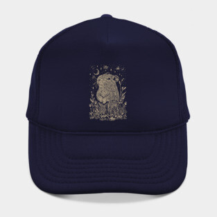 Celestial Capybara in Moonlit Tranquility – Gentle Nature Spirit Hat