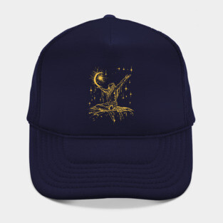 "Celestial Enlightenment – Mystical Man Reaching for the Stars Hat