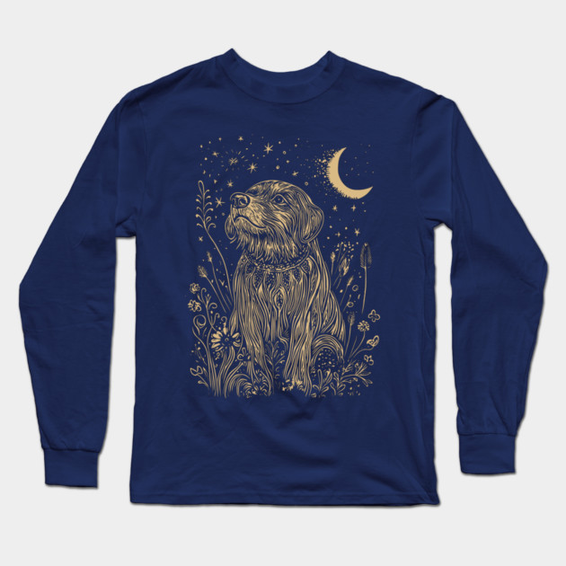 Celestial Shepherd – Guardian of the Night’s Cosmic Realm Long Sleeve T-Shirt by TuncGK