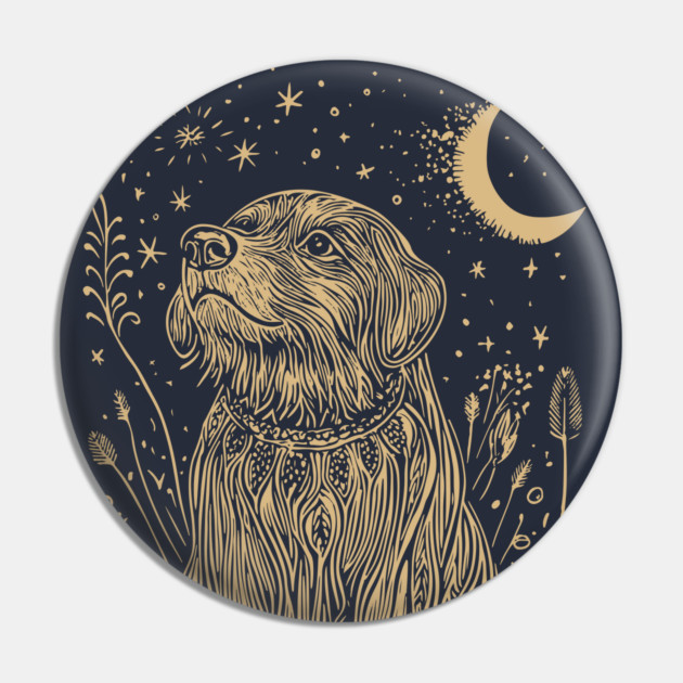 Celestial Shepherd – Guardian of the Night’s Cosmic Realm Pin by TuncGK