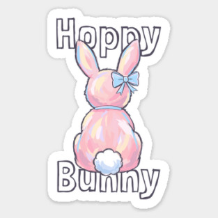 Hoppy Bunny Easter Design for Girls Magnet