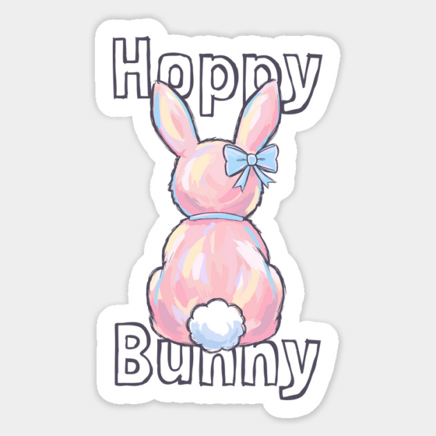 Hoppy Bunny Easter Design for Girls Magnet by TurnEffect