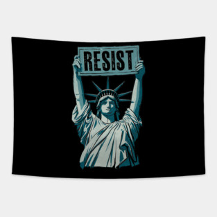 Statue Of Liberty Resist Tapestry