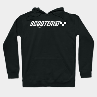 Smiling scooterist typography Hoodie