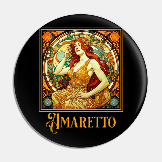 Art Nouveau Amaretto Pin by HolidayBug