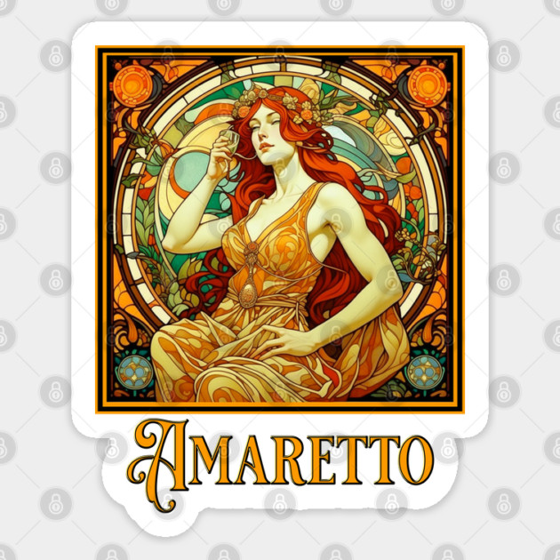 Art Nouveau Amaretto Sticker by HolidayBug