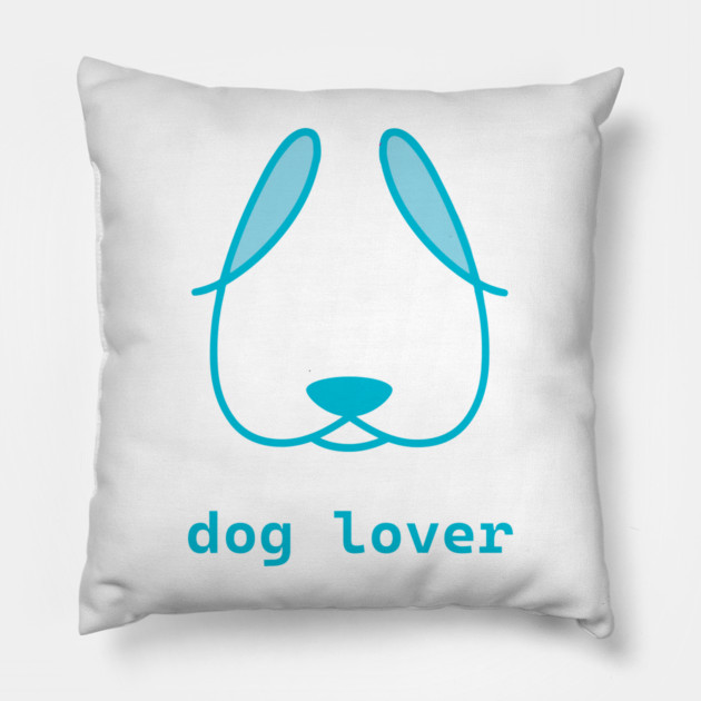 Lover of Dogs Pillow by Laura Contarino