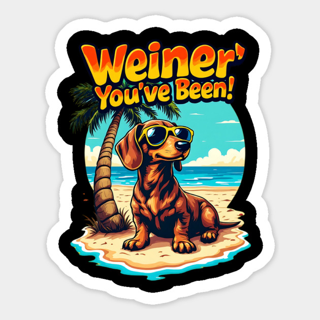 Cool Dachshund Magnet by BA