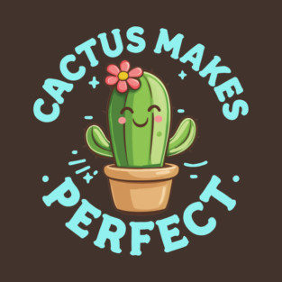 Adorable Cactus Makes Perfect Cartoon Plant T-Shirt