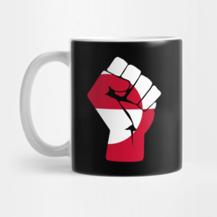Greenland Resistance Raised Fist Flag Mug