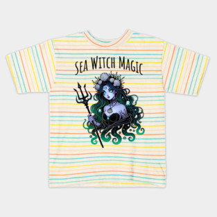 Sea Witch Magic in Tune with the Ocean Kids T-Shirt