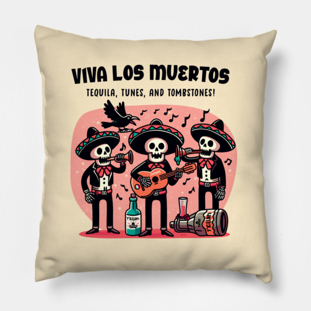 VIVA LOS MUERTOS Pillow by Fabrik