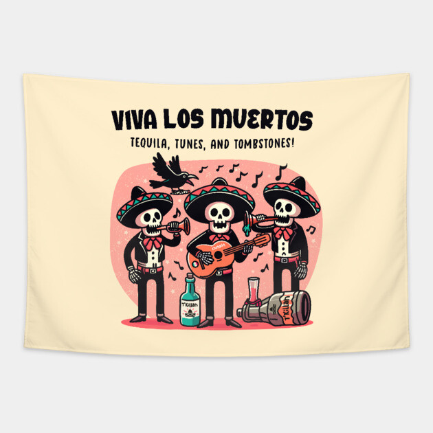 VIVA LOS MUERTOS Tapestry by Fabrik