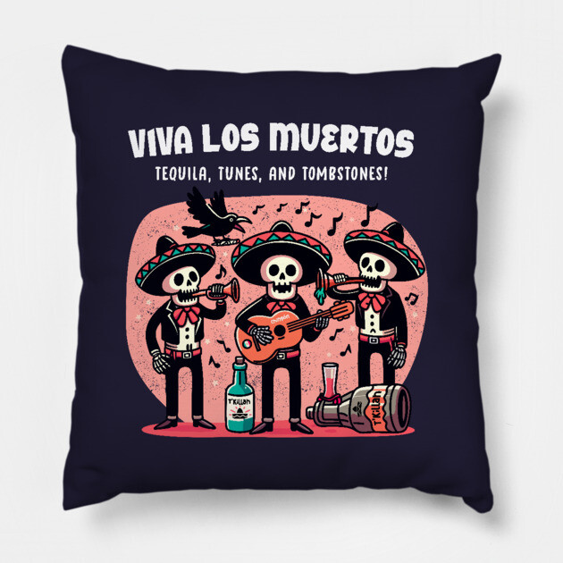 VIVA LOS MUERTOS Pillow by Fabrik