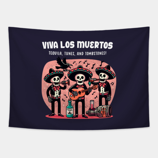 VIVA LOS MUERTOS Tapestry by Fabrik