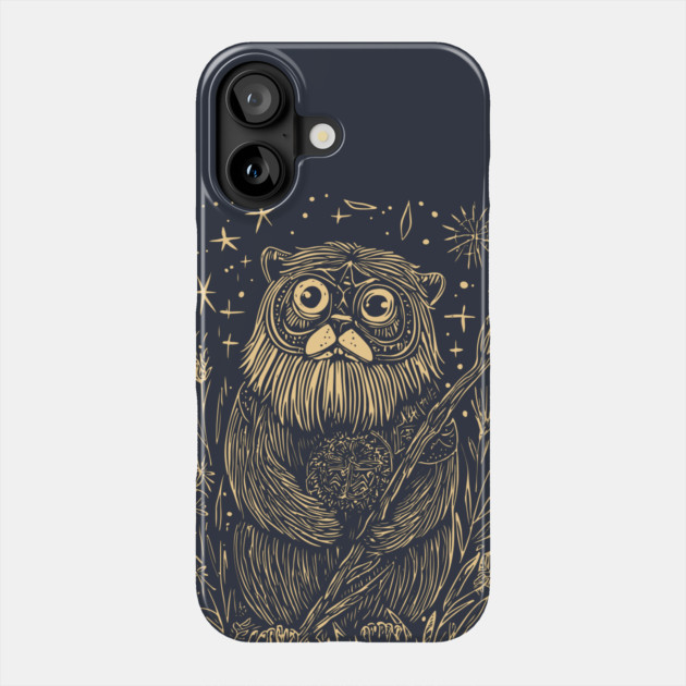Celestial Bearded Creature – Mystical Guardian of the Forest Phone Case by TuncGK