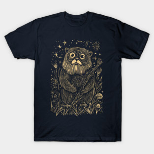 Celestial Bearded Creature – Mystical Guardian of the Forest T-Shirt
