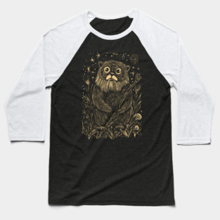 Celestial Bearded Creature – Mystical Guardian of the Forest Baseball T-Shirt