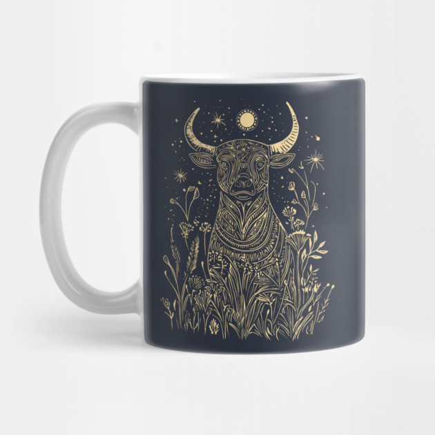 Celestial Sacred Bull – Mythical Power Under the Moon by TuncGK