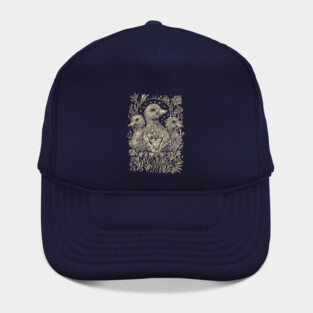 Celestial Ducklings Under the Moon – Family, Nature, and Cosmic Harmony Hat