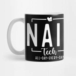 Nail Tech Funny Nail Technician Quote Manicurist Vintage Mug